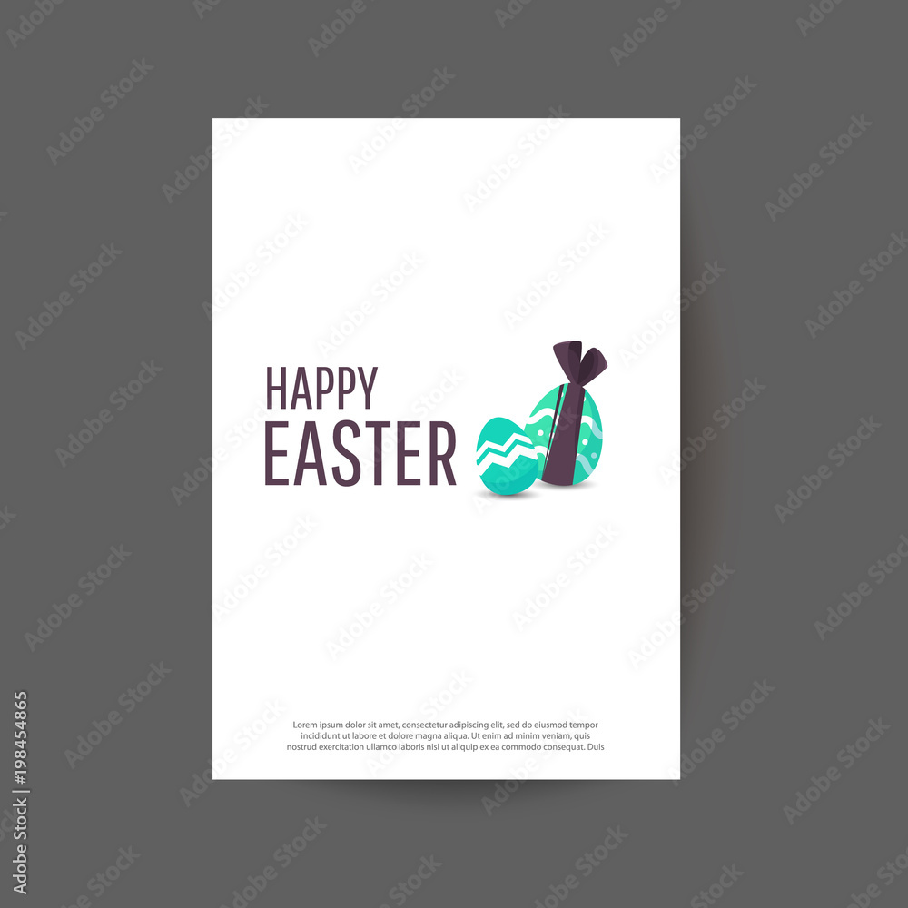 custom made wallpaper toronto digitalEaster egg  greeting card. Place for your text.