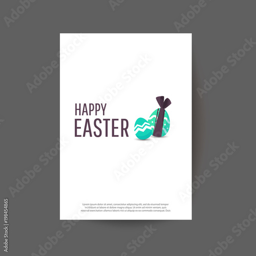 Wallpaper Mural Easter egg  greeting card. Place for your text. Torontodigital.ca