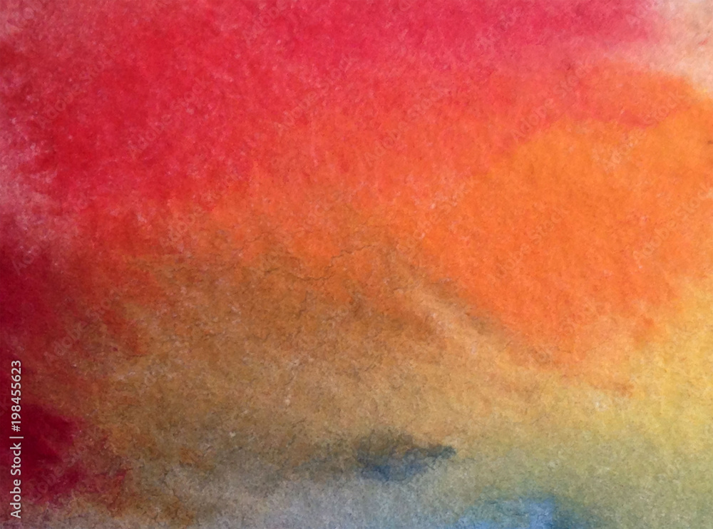 watercolor art abstract  background  bright  wash blurred textured  decoration  handmade beautiful colorful  stains dye sky clouds air sunset rainbow creative 