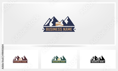 Mountain Road Path Logo