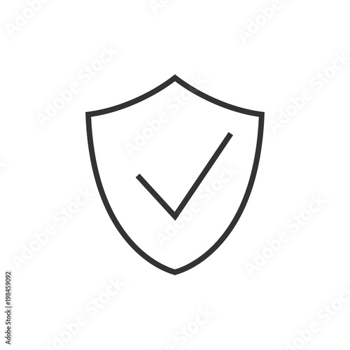 Free Download Check shield outline icon - GFXLoad