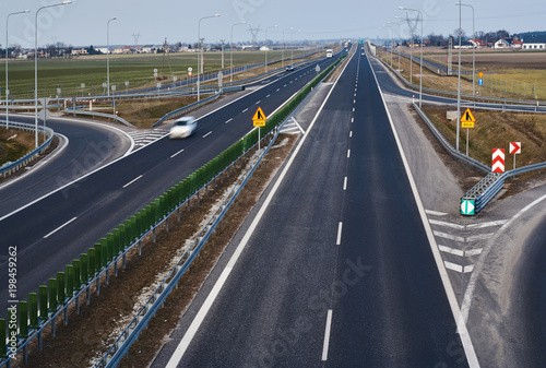 The new expressway in Poland.