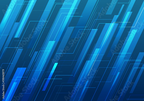 Abstract blue digital background of technology connection.