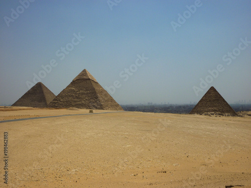 Egypt Pyramids Sand Desert Travel Sun