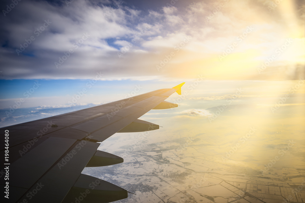 Obraz premium airplane view window