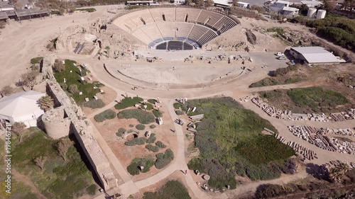 Roman Amphitheater of Caesarea - Aerial image