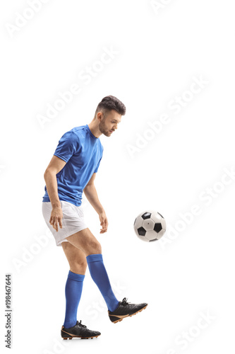 Soccer player with a football © Ljupco Smokovski
