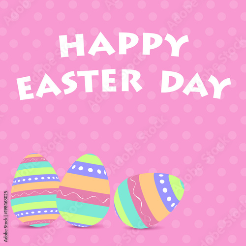 Happy Easter greeting card