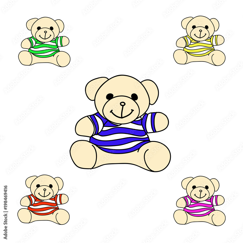 seamless pattern with teddy bear. vector illustration seamless pattern with teddy bear. vector illustration