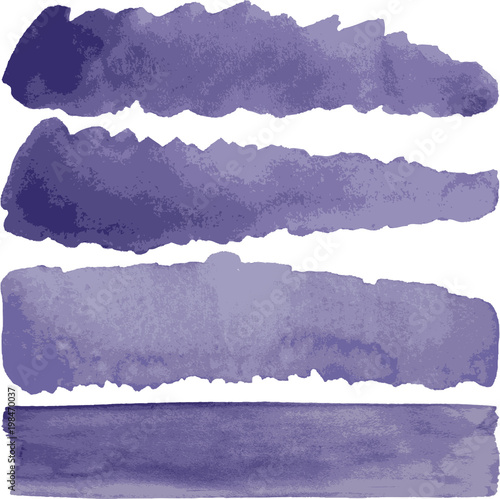 Watercolor  stain isolated on white background