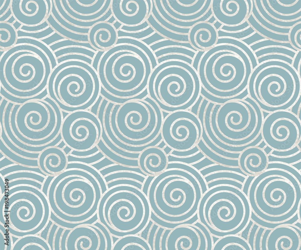 Seigaiha silver foil pattern Seigaiha silver foil pattern