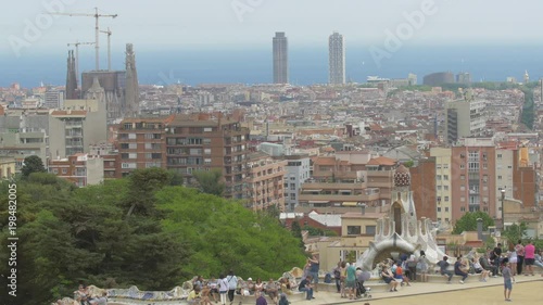 Sagrada Familia, Hotel Arts and Mapfre Tower in Barcelona photo