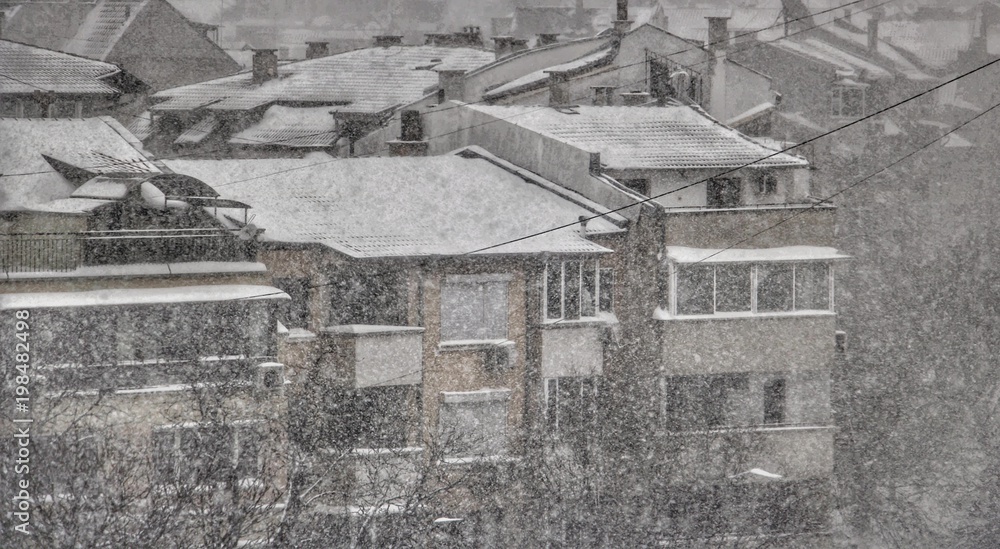 Snow Day in Varna, Bulgaria.25.02.2018