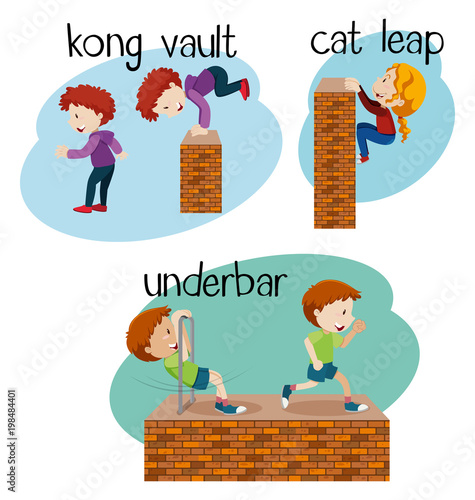 Different words for free running
