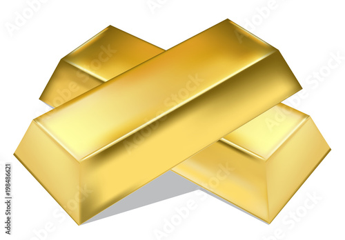 gold bar vector