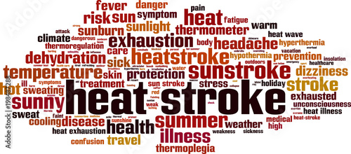 Heat stroke word cloud