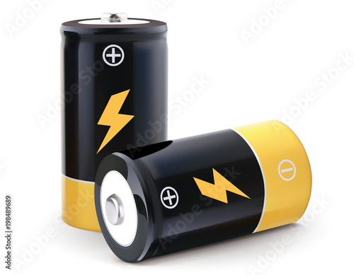 Battery realistic vector 3d Illustration