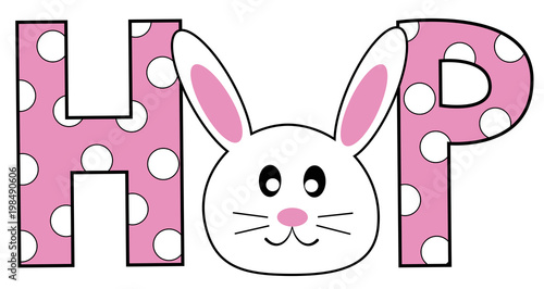 Happy Easter Hop Bunny