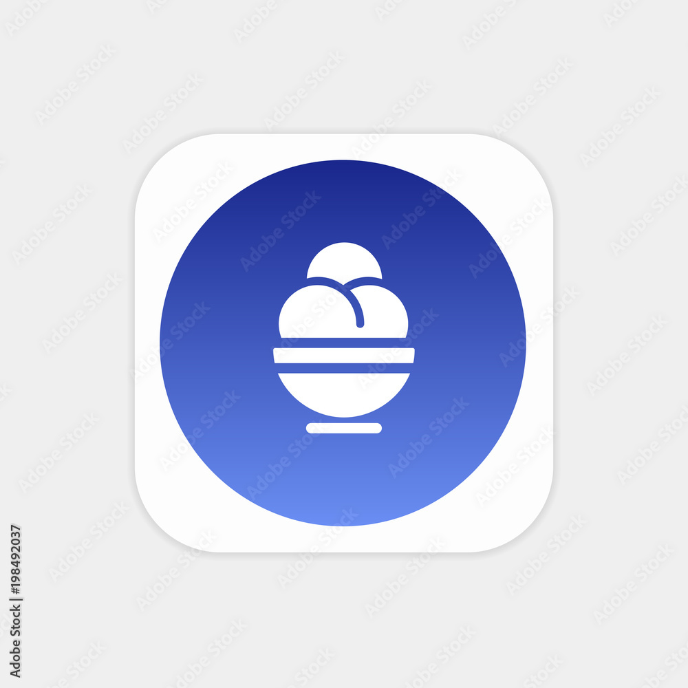 Fototapeta premium Modern Push Button Monogram