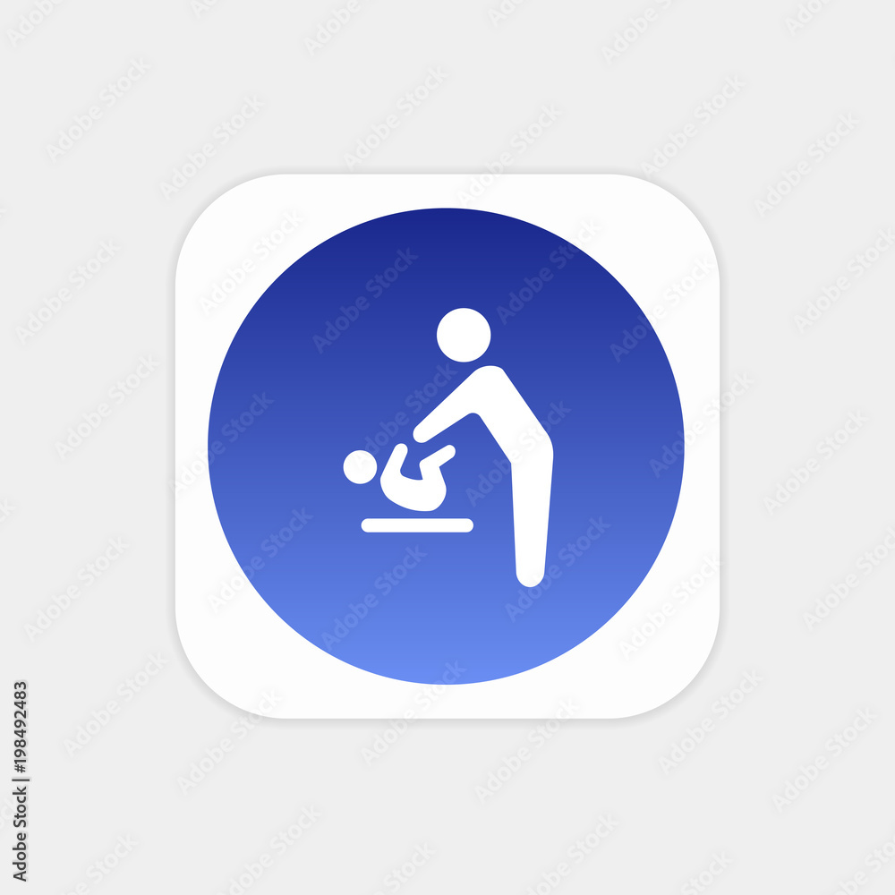 Modern Push Button Monogram Modern Push Button Monogram