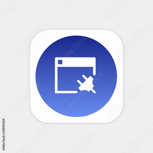 Modern Push Button Monogram