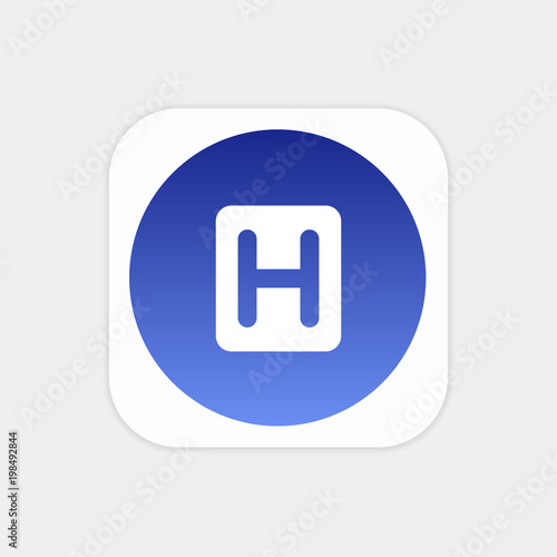 Modern Push Button Monogram