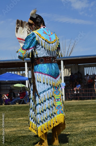Aboriginal women in traditional dance costume