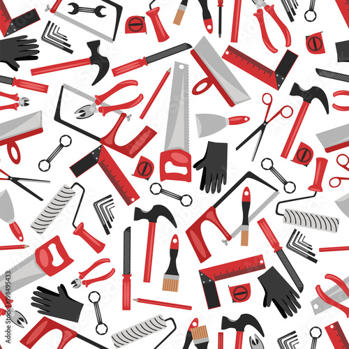 Building tools. seamless pattern