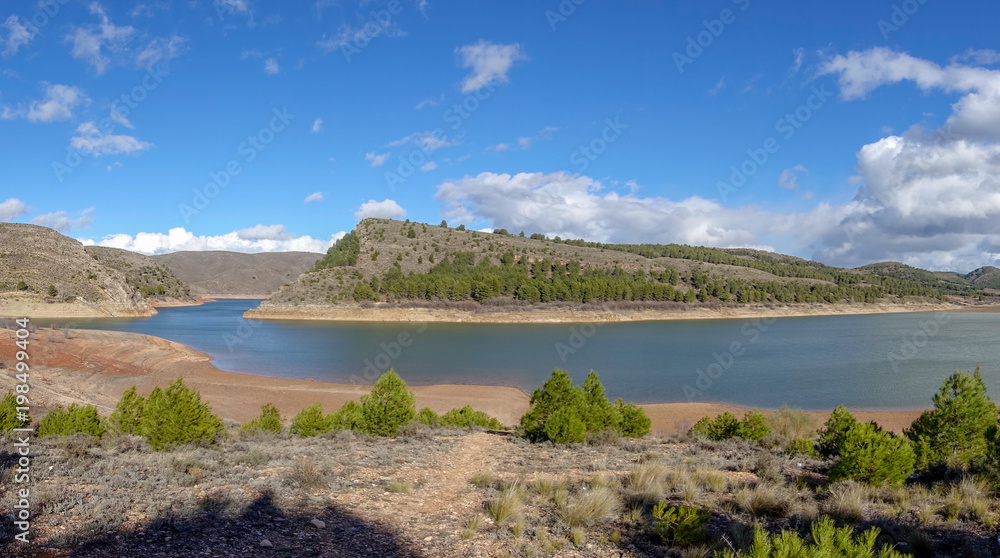 The lake of tranquera in Nuevalos, Aragon