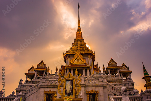 Wat Traimit - Temple of the Golden Buddha in China Town Bangkok, Thailand photo