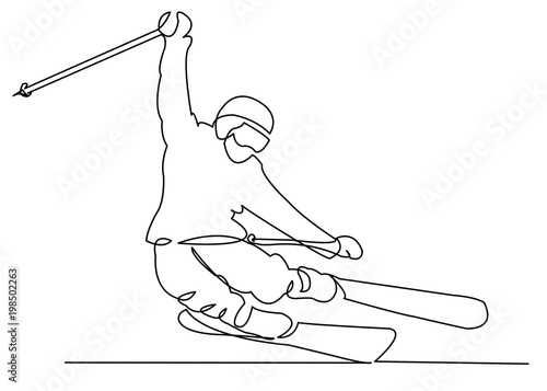 skiing