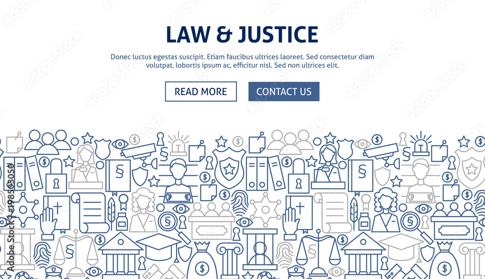 Law Justice Banner Design