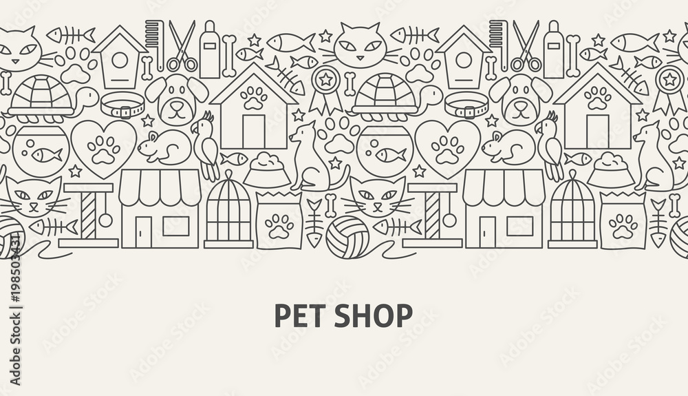 Pet Shop Banner Concept