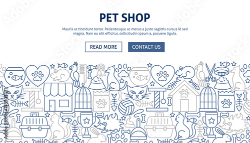 Pet Shop Banner Design © anna_leni