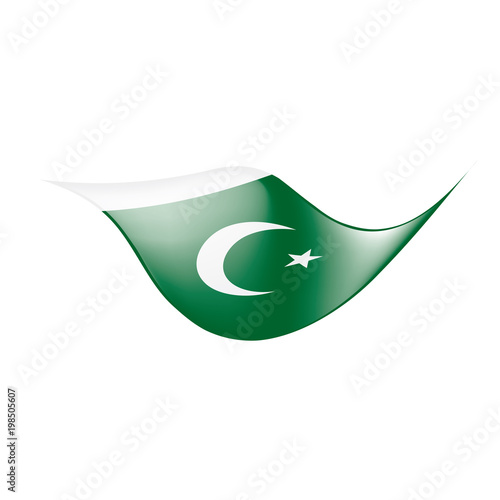 Pakistan flag, vector illustration