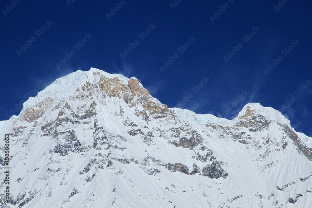 Annapurna South - 7,219 m (23,684 ft), Annapurna Massif, Himalayas, Nepal 