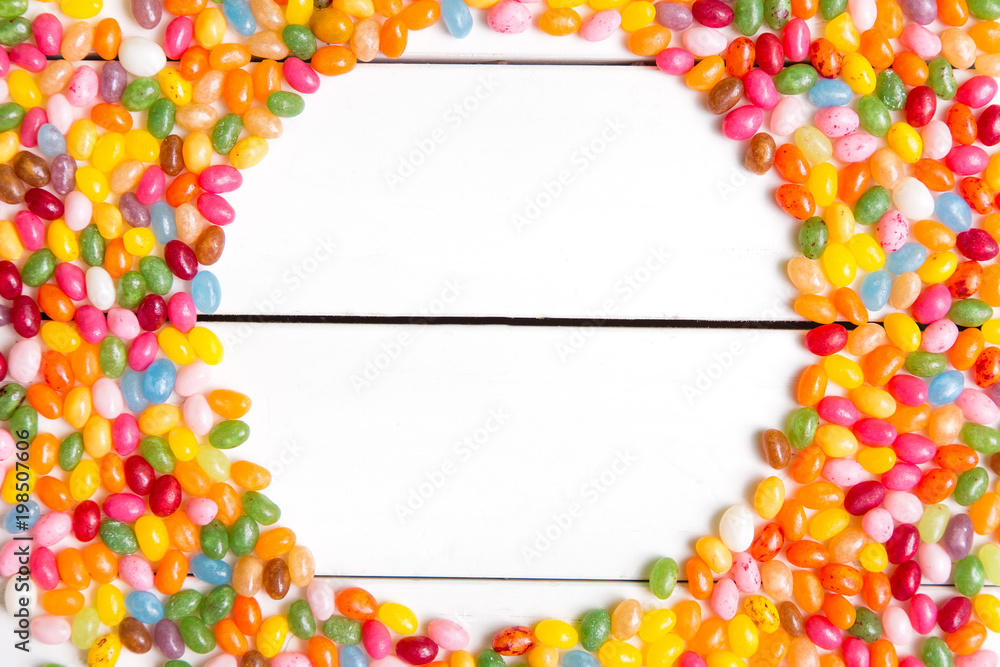 Colorful candy circle background