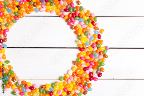 Colorful candy circle background