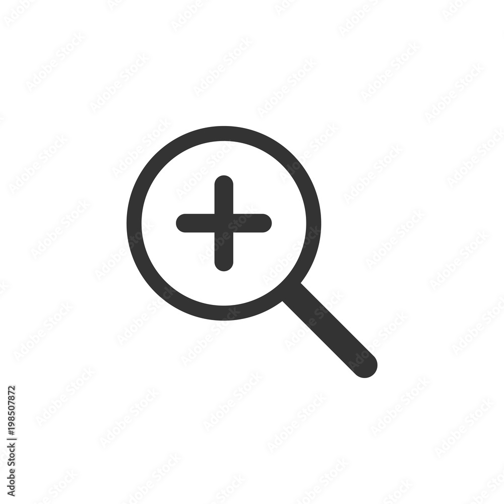 Search, zoom icon. Vector illustration Search, zoom icon. Vector illustration