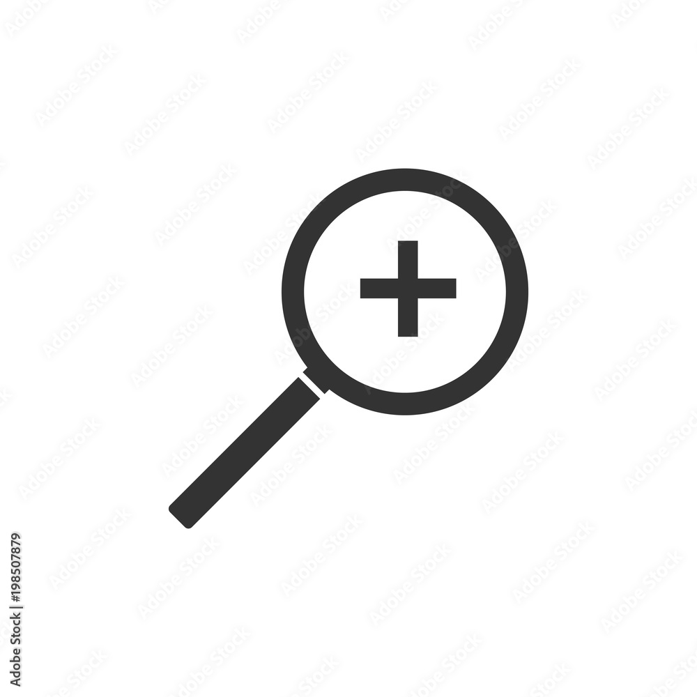 Search, zoom icon. Vector illustration Search, zoom icon. Vector illustration
