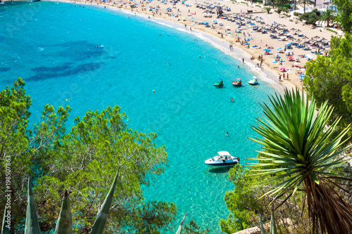 Ibiza Cala de Sant Vicent caleta de san vicente beach turquoise water