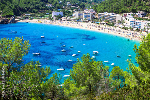 Ibiza Cala de Sant Vicent caleta de san vicente beach turquoise water photo