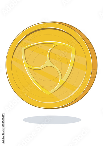 Golden NEM coin