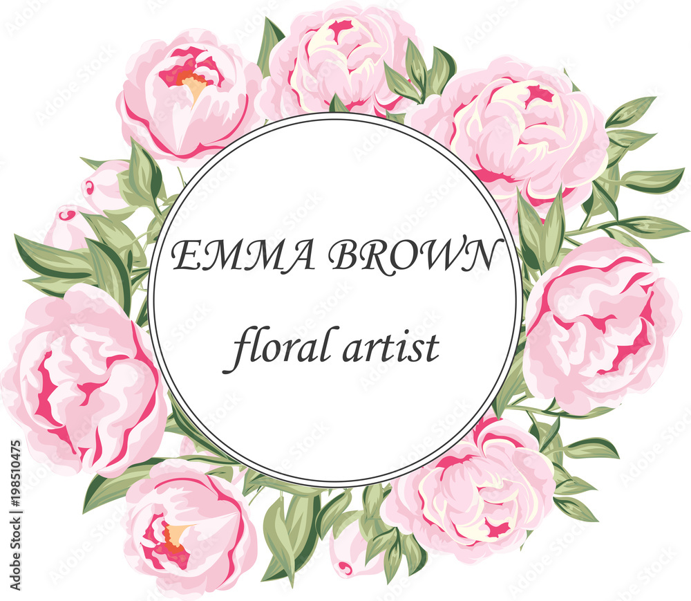 wedding invitation, card, peony card wedding invitation, card, peony card