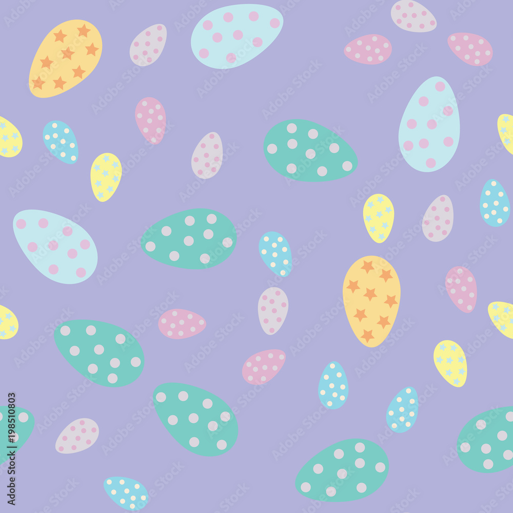 Purple Easter seamless pattern Purple Easter seamless pattern