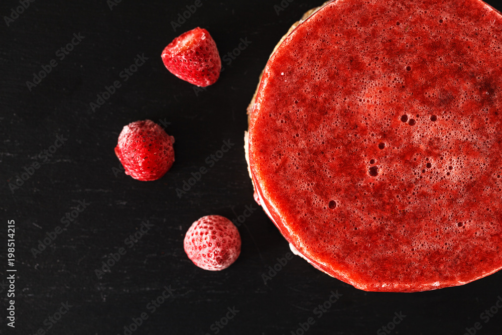 strawberry and milk jelly cake strawberry and milk jelly cake
