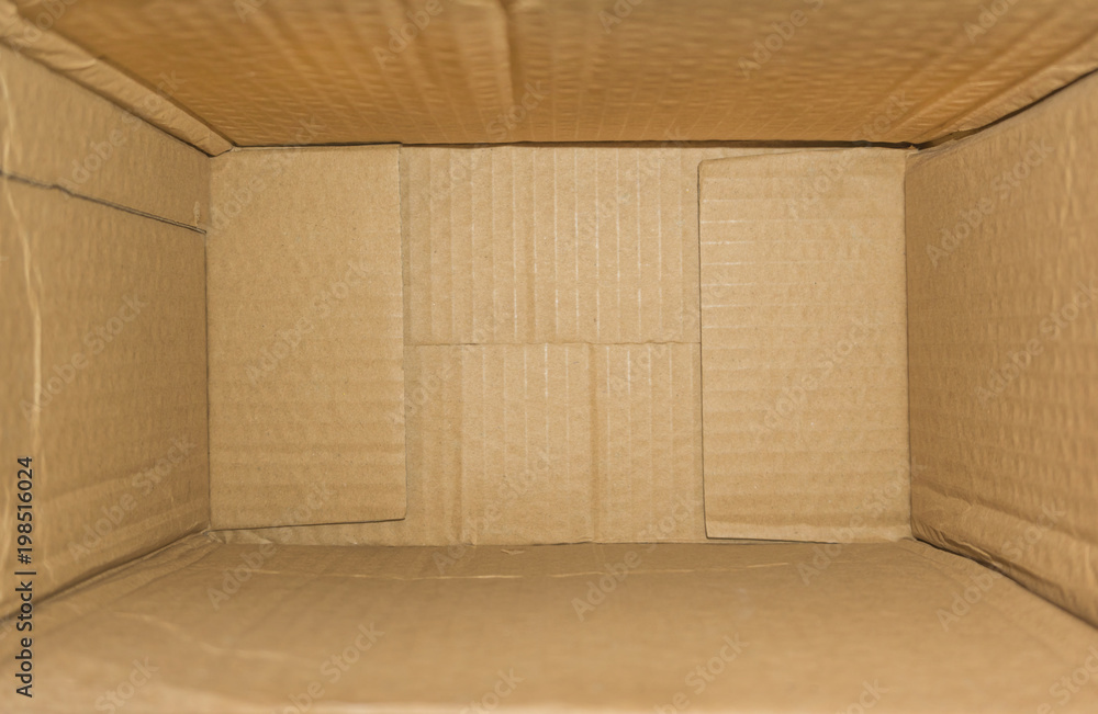 Empty shop carton box