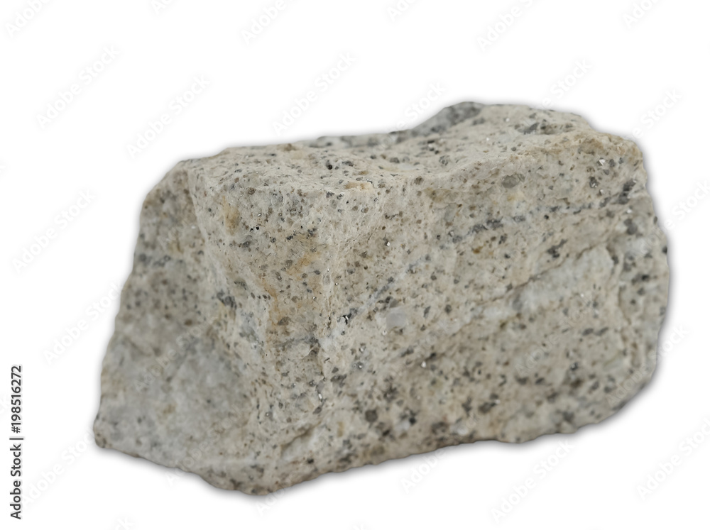 Granite rock isolated on the white background Granite rock isolated on the white background