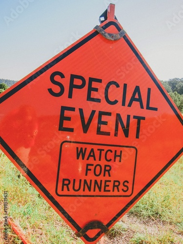 marathon event sign