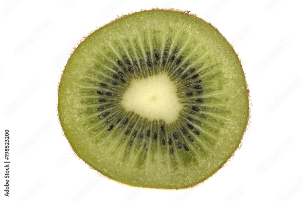 kiwi fruit sliced isolated on white background kiwi fruit sliced isolated on white background